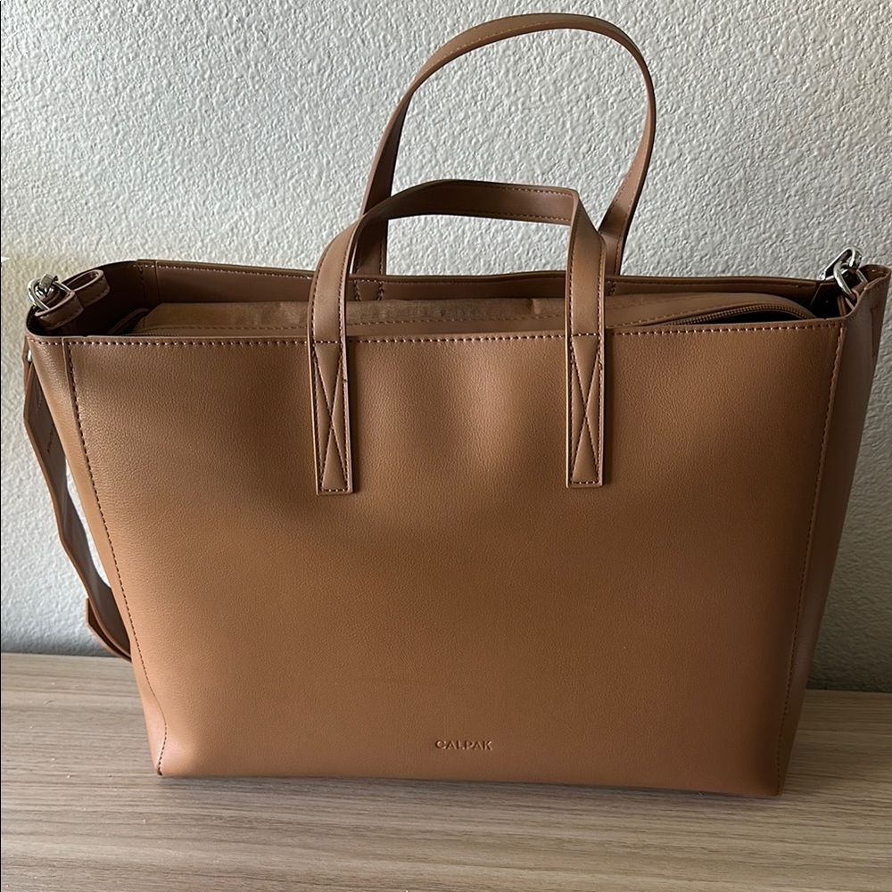 Calpak Camel Haven Laptop Tote Bag